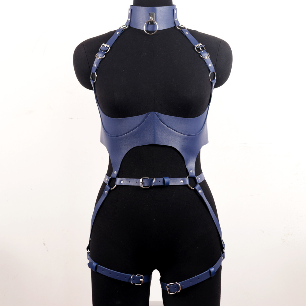 Garter Belt Set - Set Tali Kekang Kulit Wanita Lingerie