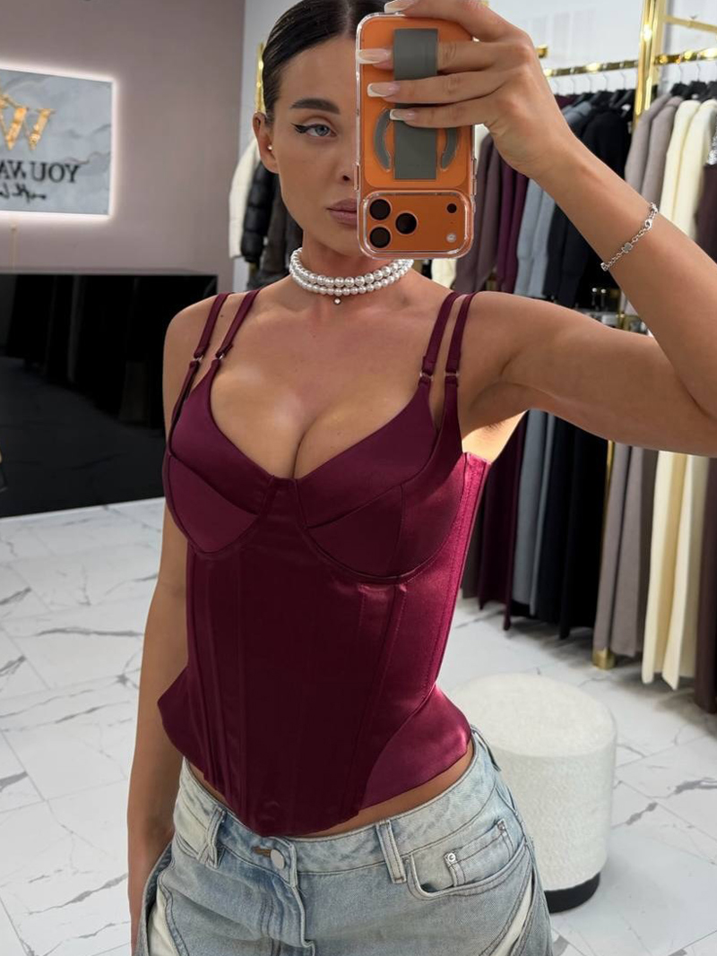 Strapless Bra Backless - Atasan Korset Tanpa Tali Wanita Seksi,