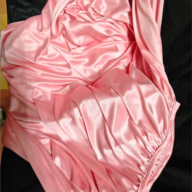 Robe Silk Women - Gaun Tidur Sutra Es Mengkilap Dengan