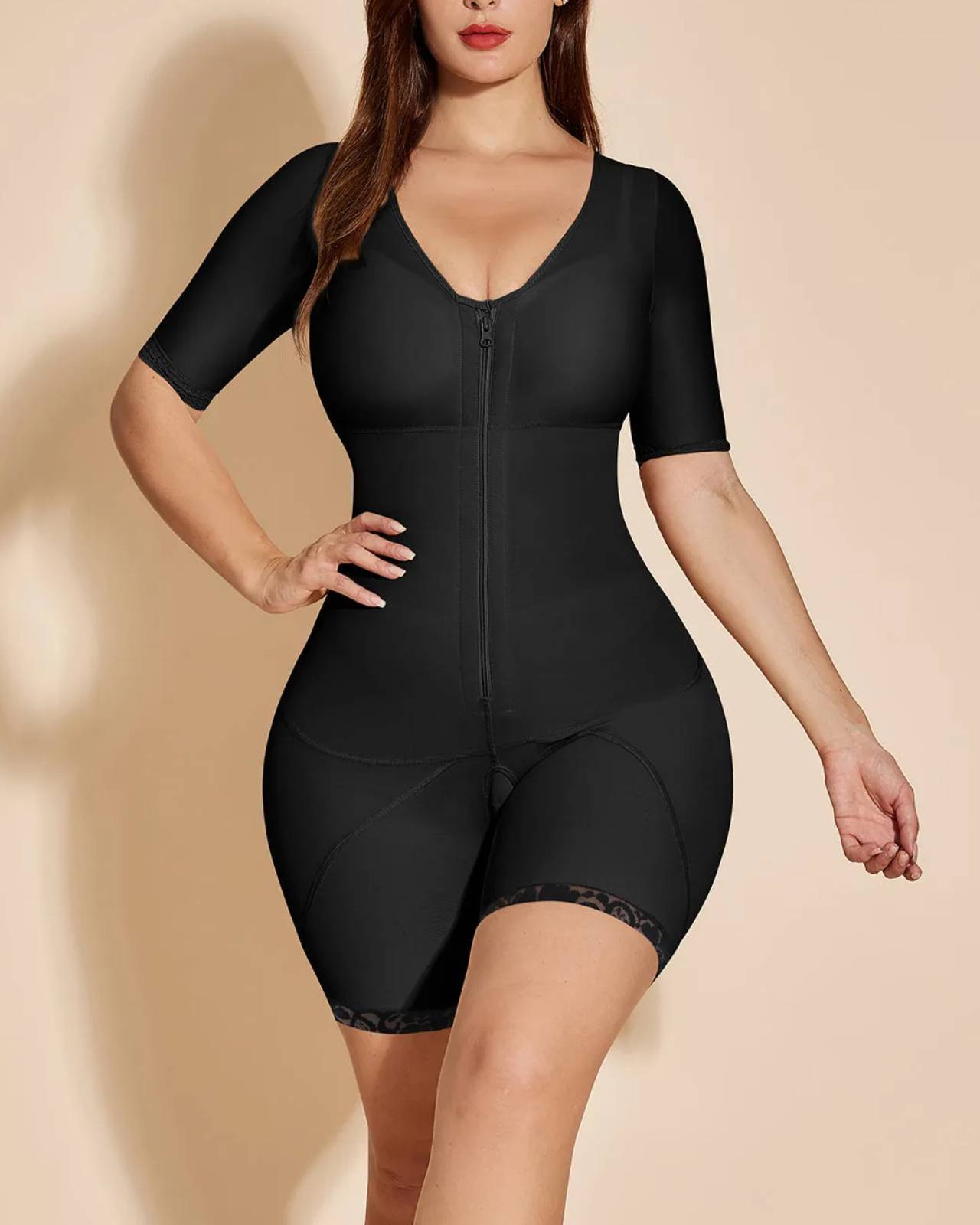 Shapewear Bodysuit Firm - Korset kompresi tinggi pembentuk tubuh penuh