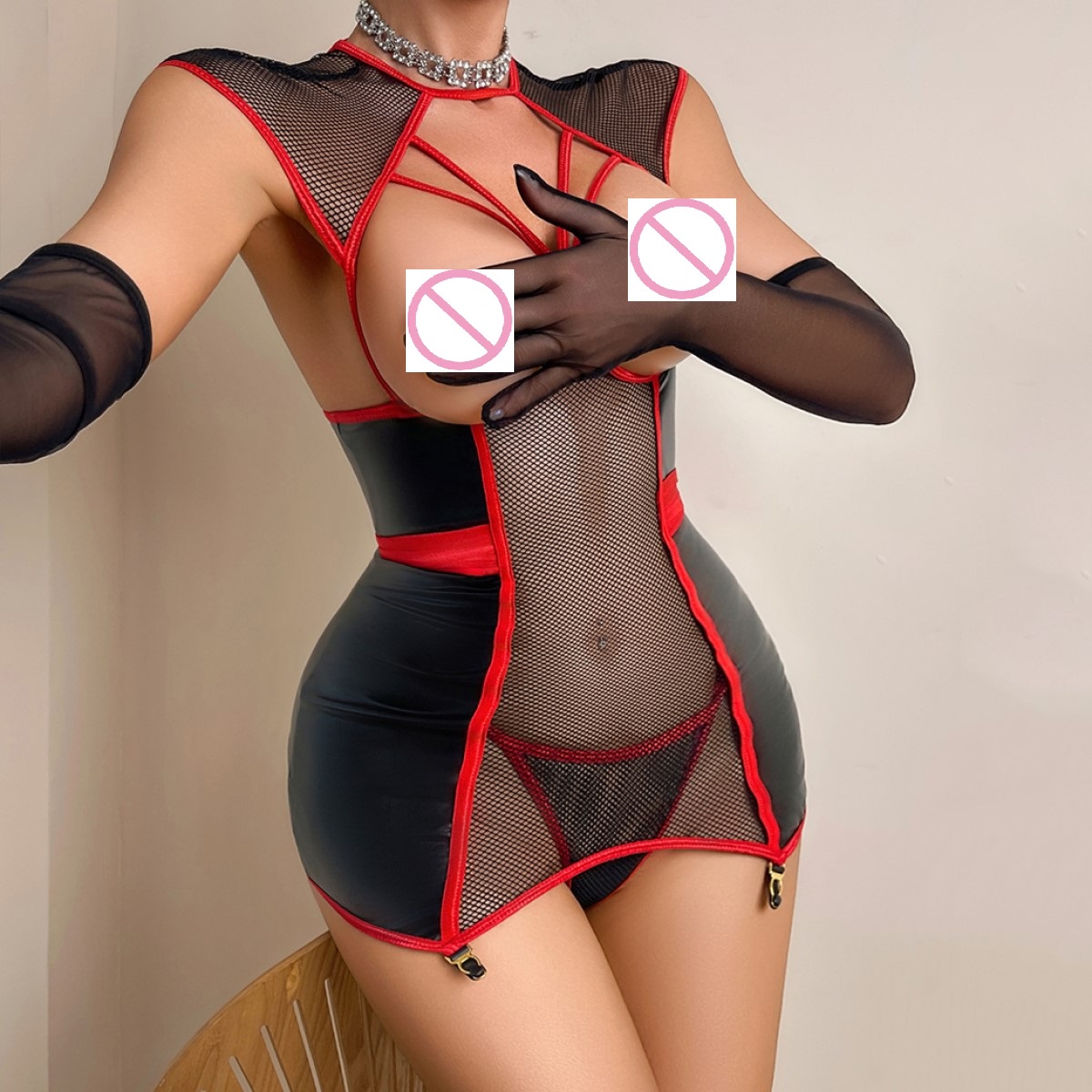 Pakaian Dalam Wanita Seksi Bah - Garter Belt Set ulasan dan harga