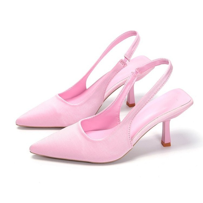 Sepatu Wanita Elegan Berujung  - Slip Dress Satin ulasan dan harga