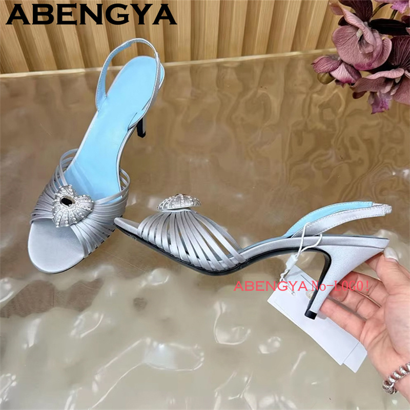 Sandal Stiletto Seksi Berujung - Slip Dress Satin ulasan dan harga